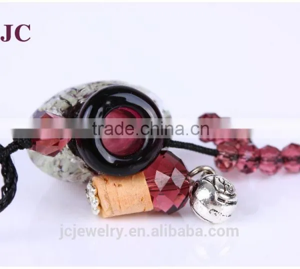 Murano Glass Heart Oil Diffuser Pendant Necklaces Wholesale photo-3
