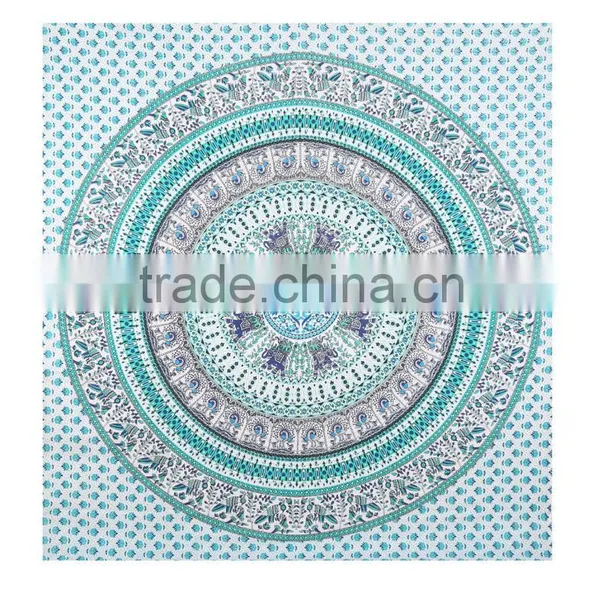 Mandala Elephant Tapestry, Wall Hanging Tapestry, Indian Mandala Tapestries Supplier Export Indian Art Mandala Home Decor Items