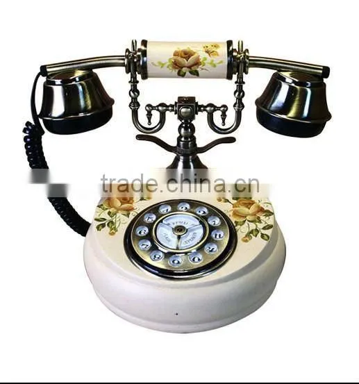 Handmade Decor With Wooden Antique Telephone