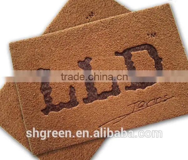 Durable Microfibre Leather Hangtag With Debossed Logo photo-5