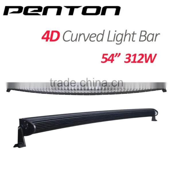 Penton 54'' Light Bars 312w Curved Led Light Bar 4D 312w Bars for Offroad Truck 4x4