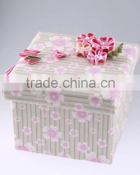 Custom Printing And Design Fashion Foldable Fabric Storage Boxes photo-3