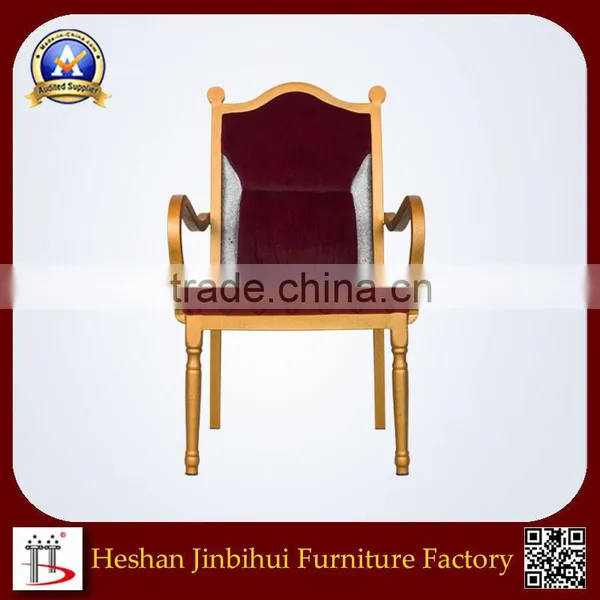 New Design Popular Hotel Antique Wooden Arm Chair photo-2