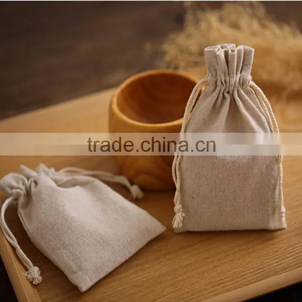 Drawstring Cotton and Linen Bags photo-2