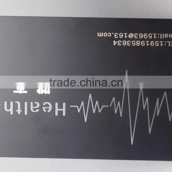 Irregular Shape Black Plating Stainless Steel Metal Business Card photo-3