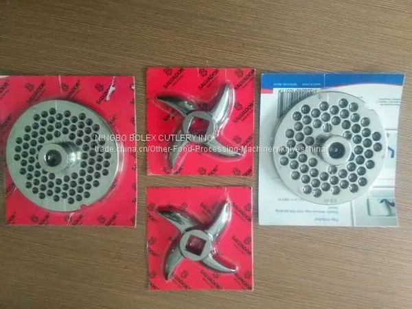 STAINLESS STEEL MEAT GRINDER MINCER PLATES KNIVES REPLACEMENTS CUTTERS CHINA FACTORY photo-2