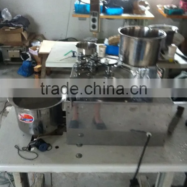 Glass Beads thread fancy yarn making machine plastic beads string link machine