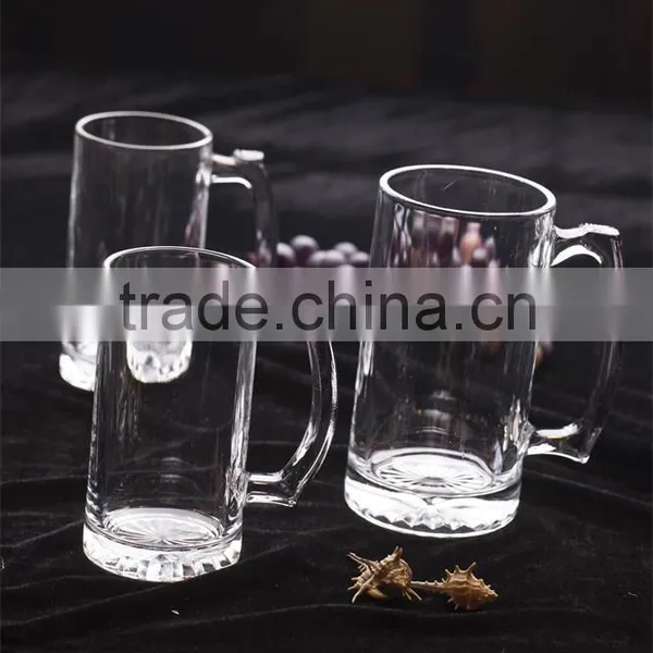 Clear Glass Beer Cup With Handle Glass Tea Cup From Shandong photo-3