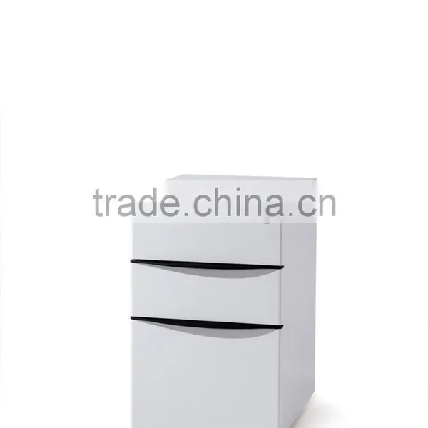 3 Drawer Up-down Mobile Pedestal With Wooden Top Cabinets photo-5