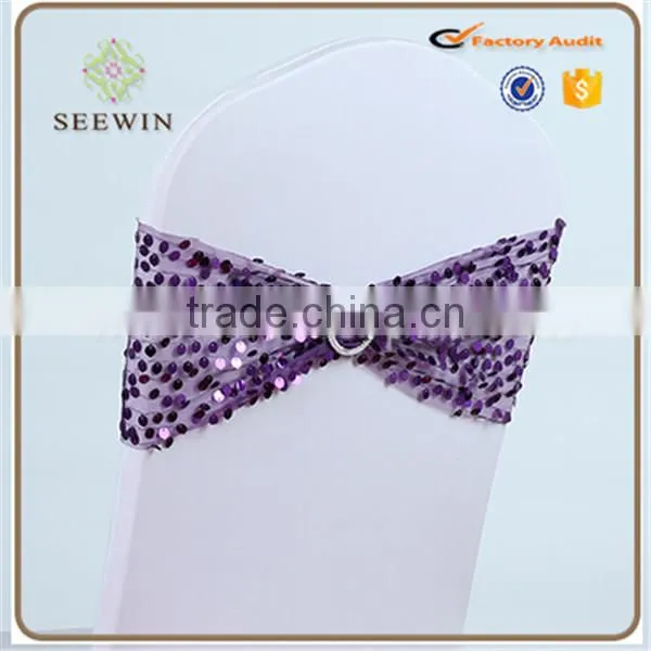 Cheap Sequin Chair Cover Chair Sashes photo-5