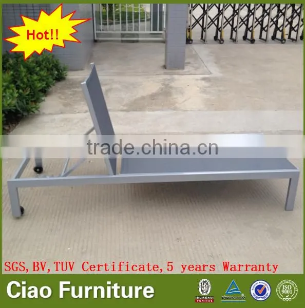 Stackable Outdoor Aluminum Adjustable Chair Chaise Lounge photo-6