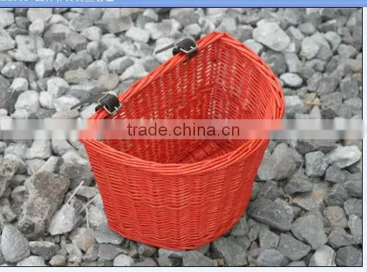 Hand Woven Shopping Wicker Bike Basket photo-5