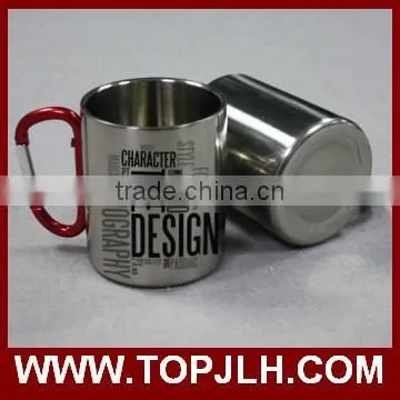 Top Selling Stainless Steel Camping Carabiner Handle Mugs photo-6