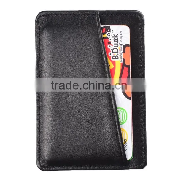Slim Wallet Minimalist Leather Wallet RFID Blocking Card Holder photo-3