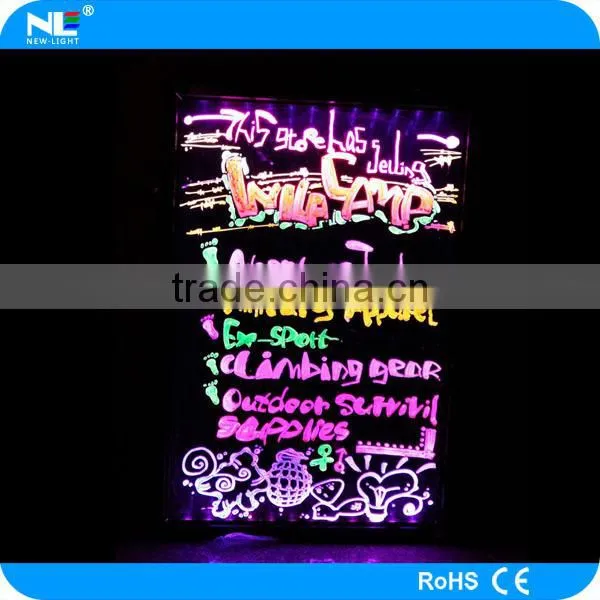 Outdoor Hotsale Tempered Glass Led Writing Menu Board for Hotel photo-2