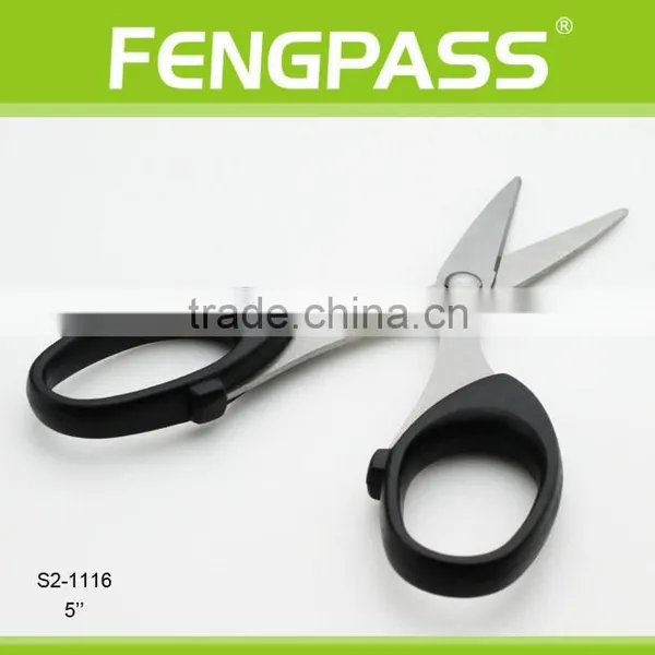 S2-1116 5" 2CR13 Stainless Steel ABS Plastic Handle Office Scissors / Stationery Scissors photo-2