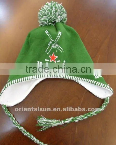 Knitted Cap With Earflap