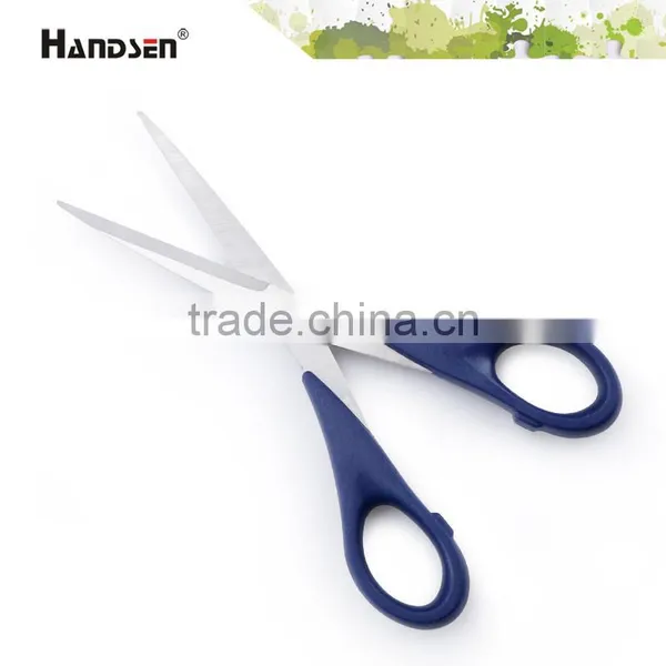 Popular 6-1/2" Plastic ABS Handle Office Blue Scissors photo-2
