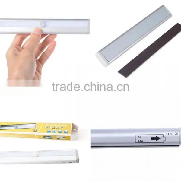 LED PIR Motion Sensor Closet Wardrobe Cupboard Cabinet Night Light photo-5