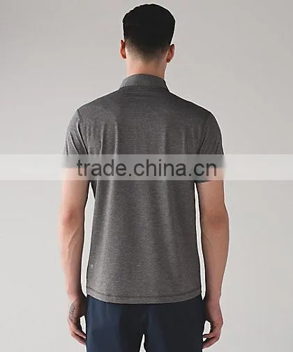 MGOO Top Quality Button Up Dri Fit Polo T Shirts Short Sleeve Fitness Men Polo Shirt photo-5