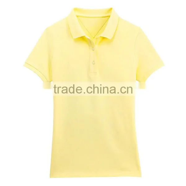Wholesale Latest Slim Fit Blank Polo Shirts Cheap Plain Girls Tshirt photo-4