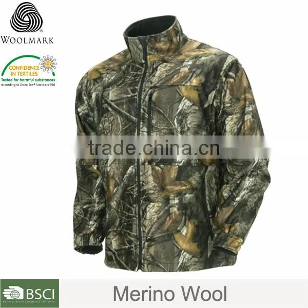 Eco-friendly Mens Winter Outdoor Hunting Clothing 100% Merino Wool , Men's Outdoor Clothing photo-3