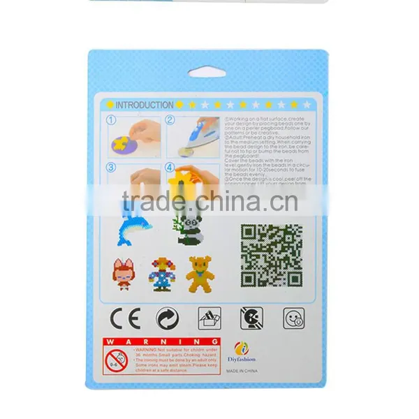 2017 Popular Diy Toys 5mm Hama Perler Fuse Beads Bear Set Toy With Fuse Beads for Kids photo-3