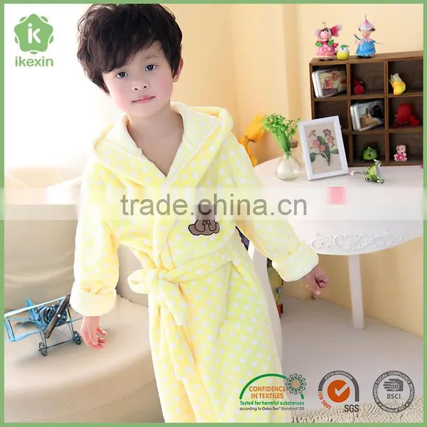 Knitted Fabric Wearable Heated Bathrobe For Kids photo-2