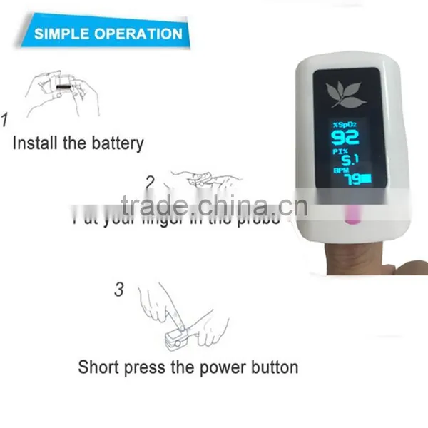 Fingertip Pulse Oximeter Blood Oxygen Saturation Monitor With Lanyard photo-4