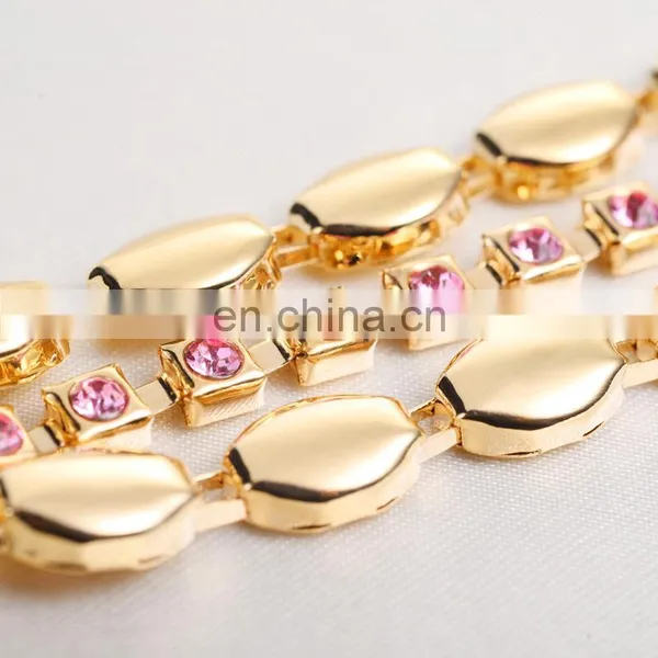 2017 New Arrival Fashion Gold 3 Rolls Chains Women Bracelet Watch Fancy Landies Watches photo-5