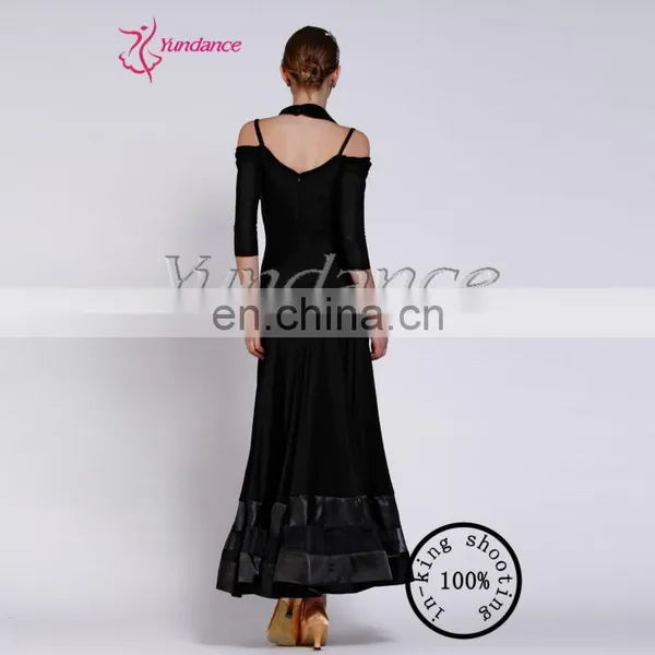 M-38 High Quality Professional Customized Dancing Waltz Practice Dress photo-3