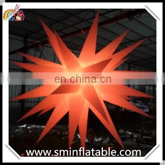 Colorful Advertising Inflatable Led Star, Inflatable Led Cone. Stage Hanging Led Star Decorate for Music Performance Concert photo-2
