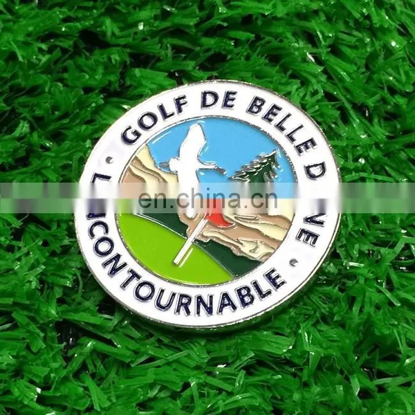 Enamel Magnetic Custom Golf Poker Chip Ball Marker With Company Logo photo-3