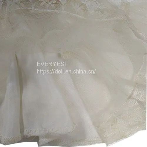 Frida White Lace Dress for 18 Inch Vinyl Collectable Doll Accessories photo-3