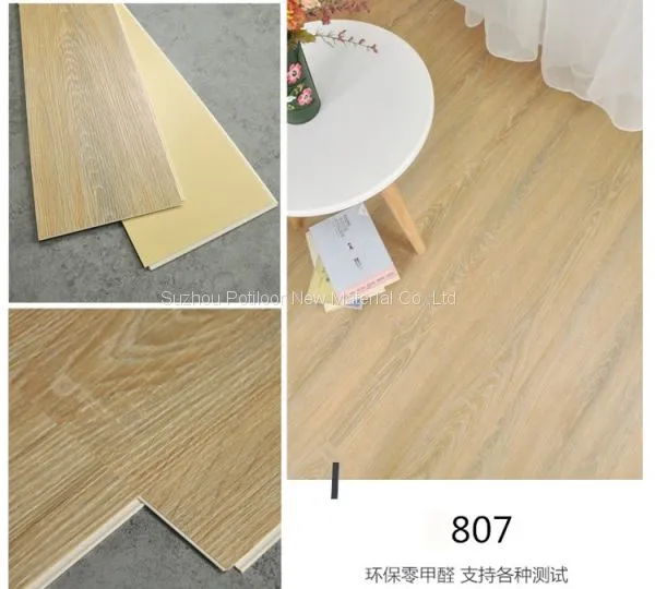 SPC Floor PVC Flooring Sheet Tiles Slotted Click Lock 7″*48″size