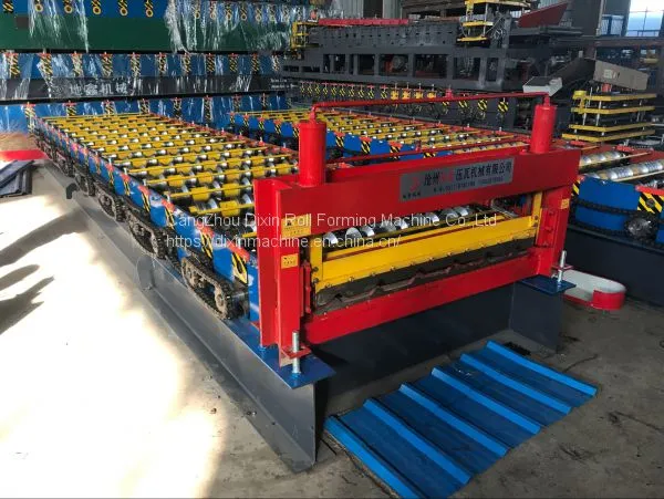 Popular Roofing Panel Trapezoidal Shape Rolling Forming Machine Hebei photo-3