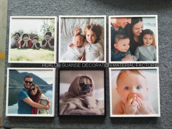 No Glue Residue Removable Reusable Restickable Wall Mount Clear 8x8inch Photo Frame photo-2
