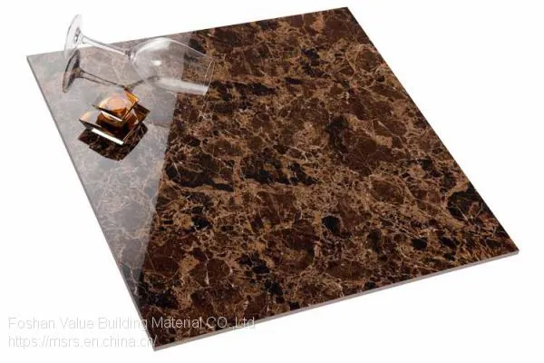 Dark Emperador Porcelain Glazed Tile 60x60cm