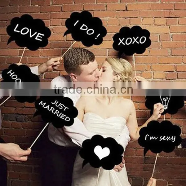 Wedding Photo Booth Props Signs Speech Bubbles on a Stick Party Shower Decor SW014 Quality Choice photo-2