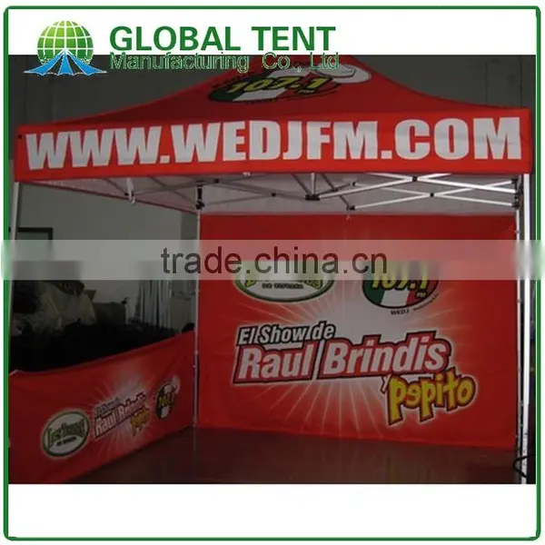 Custom Print Aluminum Folding Pagoda Tent 3x3m ( 10ft X 10 Ft), Printed Canopy & Valance, Back Wall&2 Half Side Wall photo-6