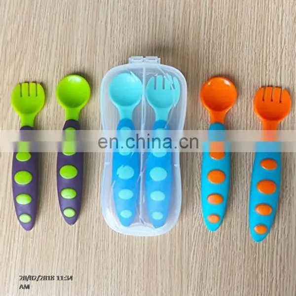 New Fashionable Baby Plastic Spoon and Fork photo-5