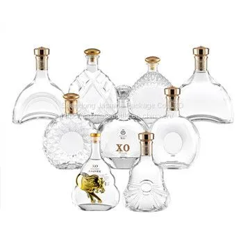 Wholesale 700ml Glass XO/Brandy Bottle With Cap Customized Glass Bottle Custom Liquor Bottle Supplier
