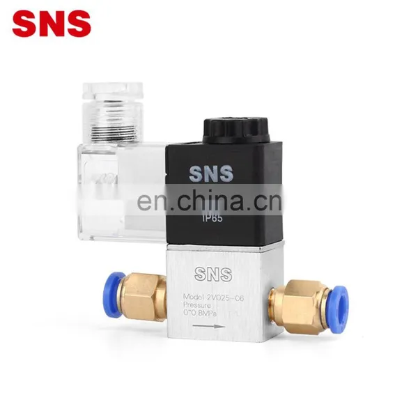SNS Pneumatic 2V Series 2/2 Way Normally Closed Direct-acting 2V025-08 Air Solenoid Valve photo-5