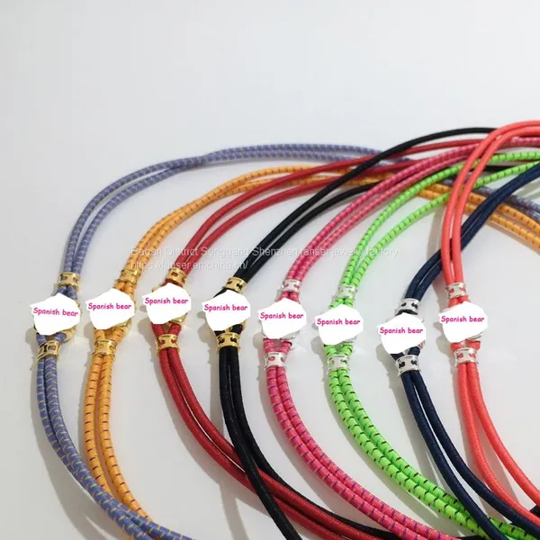 TOU-S Spanish Bear Silver New Sweet Dolls Elastic Necklace 212782600 Charming Jewelry 212782520 Necklace Free Wholesale Shipping photo-2