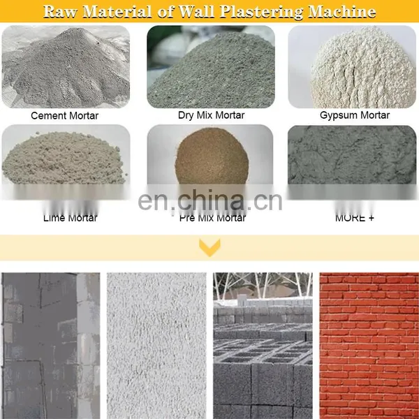 Suppliers Automatic High Wall Concrete Plaster Smoothing Rendering Machine China Plastering Cement Brick Wall 220/380v 200m3/h photo-5