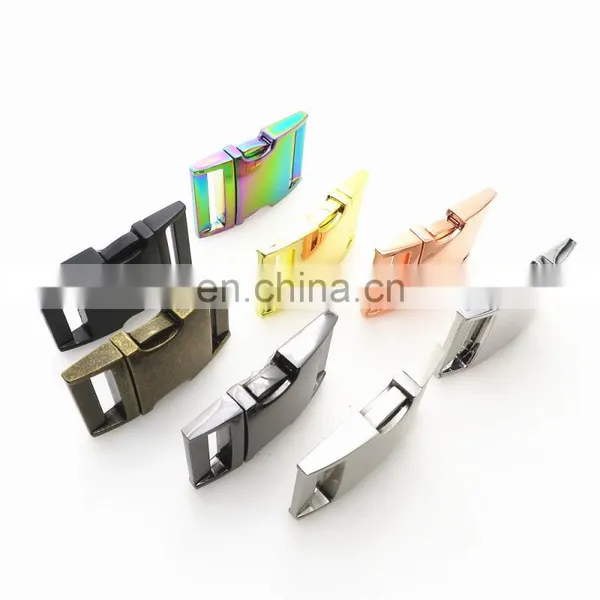 Rose Gold Metal Zinc Alloy Buckle Dog Collar Quick Side Release Buckle For Dog Accessories photo-4