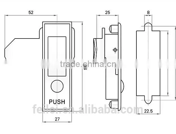 Push Bottom Plane Lock Rod Control Plane Lock photo-5