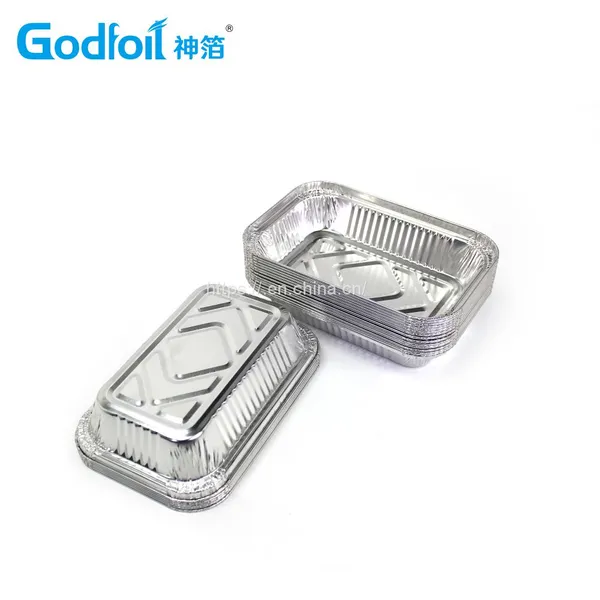 Rectanglar Aluminum Foil Container Wrinkle Wall Container photo-5