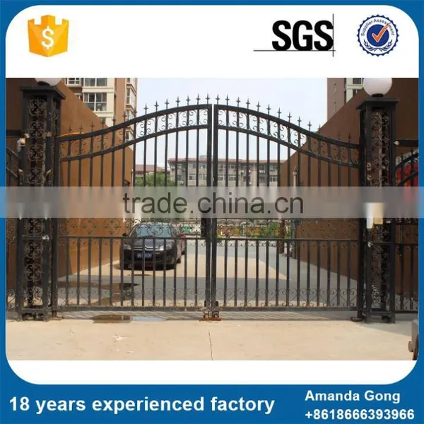 Customized Hot-Dip Galvanized Wrought Garden Iron Gate photo-2