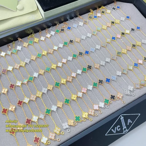 VCA ожерелье из 18-каратного золота с лавовым четырехлистным клевером
